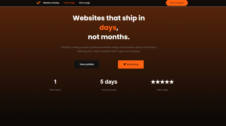 Website design by Websters Hosting